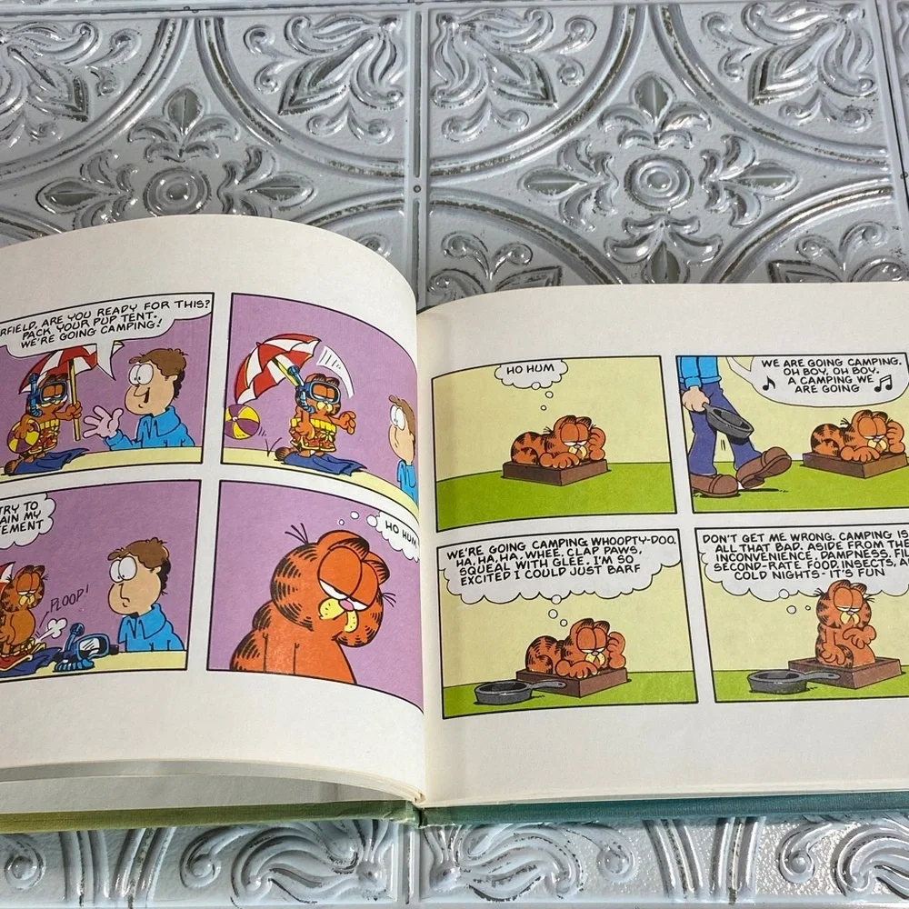 Vintage Garfield in the Rough Hardcover Book 1984 Weekly Reader Jim Davis Comic